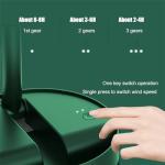 Portable USB Rechargeable Folding Desk Fan - Yellow