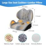 Large Memory Foam Seat Cushion for Ultimate Comfort