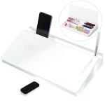 Glass Desktop Whiteboard and Keyboard Stand Organizer