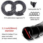 Fanoshon Large Cable Management Sleeve - 2 Pack