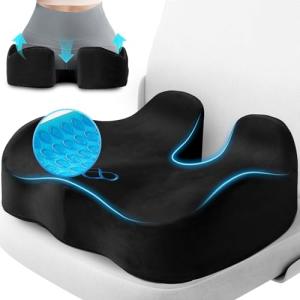 Gel Memory Foam Seat Cushion for Tailbone Relief