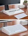 Glass Desktop Whiteboard and Keyboard Stand Organizer