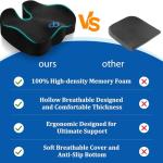 Gel Memory Foam Seat Cushion for Tailbone Relief