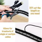 Fanoshon Large Cable Management Sleeve - 2 Pack