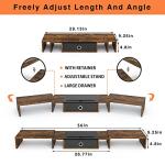 Triple Monitor Stand Riser with Drawer and Organizer