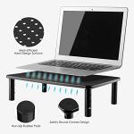 Loteyike Adjustable Monitor Stand and Shelf - 2 Pack