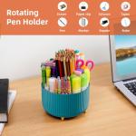 360-Degree Rotating Desk Organizer with 5 Compartments
