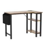 Lufeiya 40-Inch L-Shaped Desk with Power Outlet