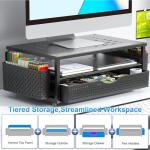 Gianotter Desk Organizer with Monitor Stand and Drawer