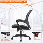 Mid-Back Ergonomic Office Chair with Lumbar Support