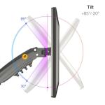 North Bayou Adjustable Monitor Desk Mount H100