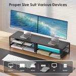 ECOLOVI 2-Tier Monitor Stand and Desk Organizer