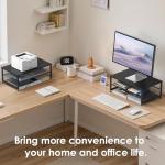 ECOLOVI 2-Tier Monitor Stand and Desk Organizer