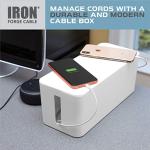 Large White Cable Management Box with Accessories