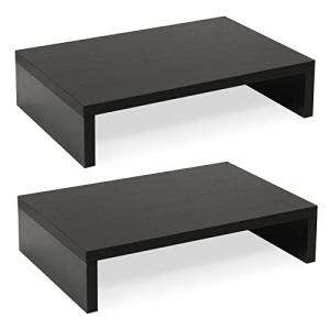 TEAMIX Adjustable Dual Monitor Stand Riser - 2 Pack