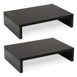 TEAMIX Adjustable Dual Monitor Stand Riser - 2 Pack