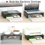 TEAMIX Adjustable Dual Monitor Stand Riser - 2 Pack