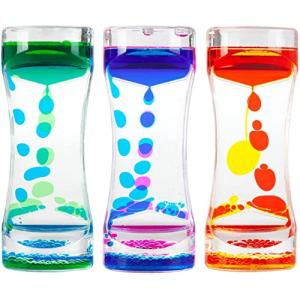 Colorful Liquid Motion Bubbler Timer - 3 Pack