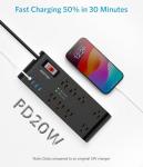 BESTEK 4,000 Joules Surge Protector with USB Ports