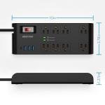 BESTEK 4,000 Joules Surge Protector with USB Ports