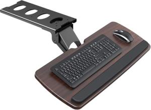 Adjustable Under Desk Keyboard Tray with Mouse Platform