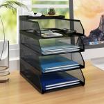 Natwind 4-Tier Metal Mesh Desk Organizer