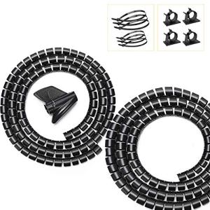 Black Cable Management Sleeves Value Pack