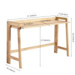 Fetuero Mid Century Modern Folding Desk, 39