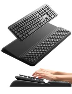 Ergonomic Memory Foam Wrist Rest and Keyboard Stand