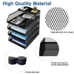 Natwind 4-Tier Metal Mesh Desk Organizer