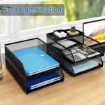 Natwind 4-Tier Metal Mesh Desk Organizer