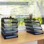 Natwind 4-Tier Metal Mesh Desk Organizer