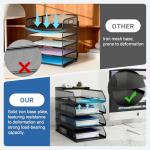 Natwind 4-Tier Metal Mesh Desk Organizer