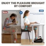 Adjustable Ergonomic Foot Rest with Massage Roller