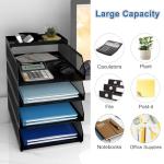 Natwind 4-Tier Metal Mesh Desk Organizer