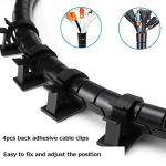 Black Cable Management Sleeves Value Pack