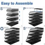 Natwind 4-Tier Metal Mesh Desk Organizer