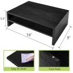 2-Tier Wood Monitor Stand and Desk Organizer