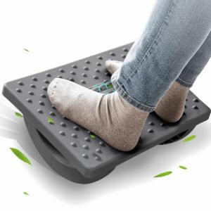 Ergonomic Under Desk Foot Rest with Roller Massager