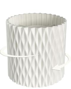 Lebenrich Rotating White Desk Pen Holder