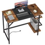 HOOBRO Modern Computer Desk with Power Outlet