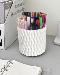 Lebenrich Rotating White Desk Pen Holder