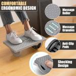 Ergonomic Under Desk Foot Rest with Roller Massager