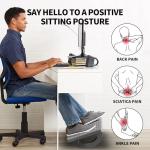 Ergonomic Under Desk Foot Rest with Roller Massager