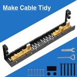 Under Desk Cable Management Tray with Clamp