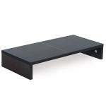 TEAMIX 20-Inch Black Monitor Stand with Storage