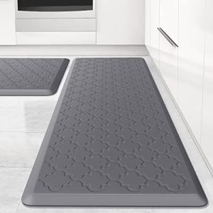 Cushioned Anti-Fatigue Kitchen & Office Mats - 2 Pack