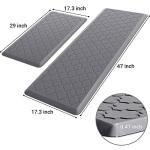Cushioned Anti-Fatigue Kitchen & Office Mats - 2 Pack