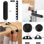 Comprehensive Cable Management Kit for Home Office