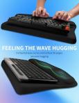 Ergonomic Wave Wrist Rest with Keyboard Stand